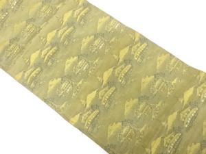 アンティーク　京風景模様織り出し丸帯（材料）